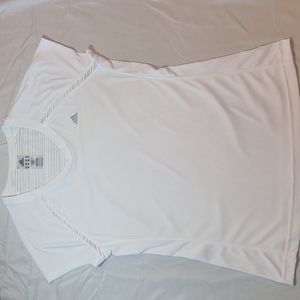 Adidas white Climalite top Large